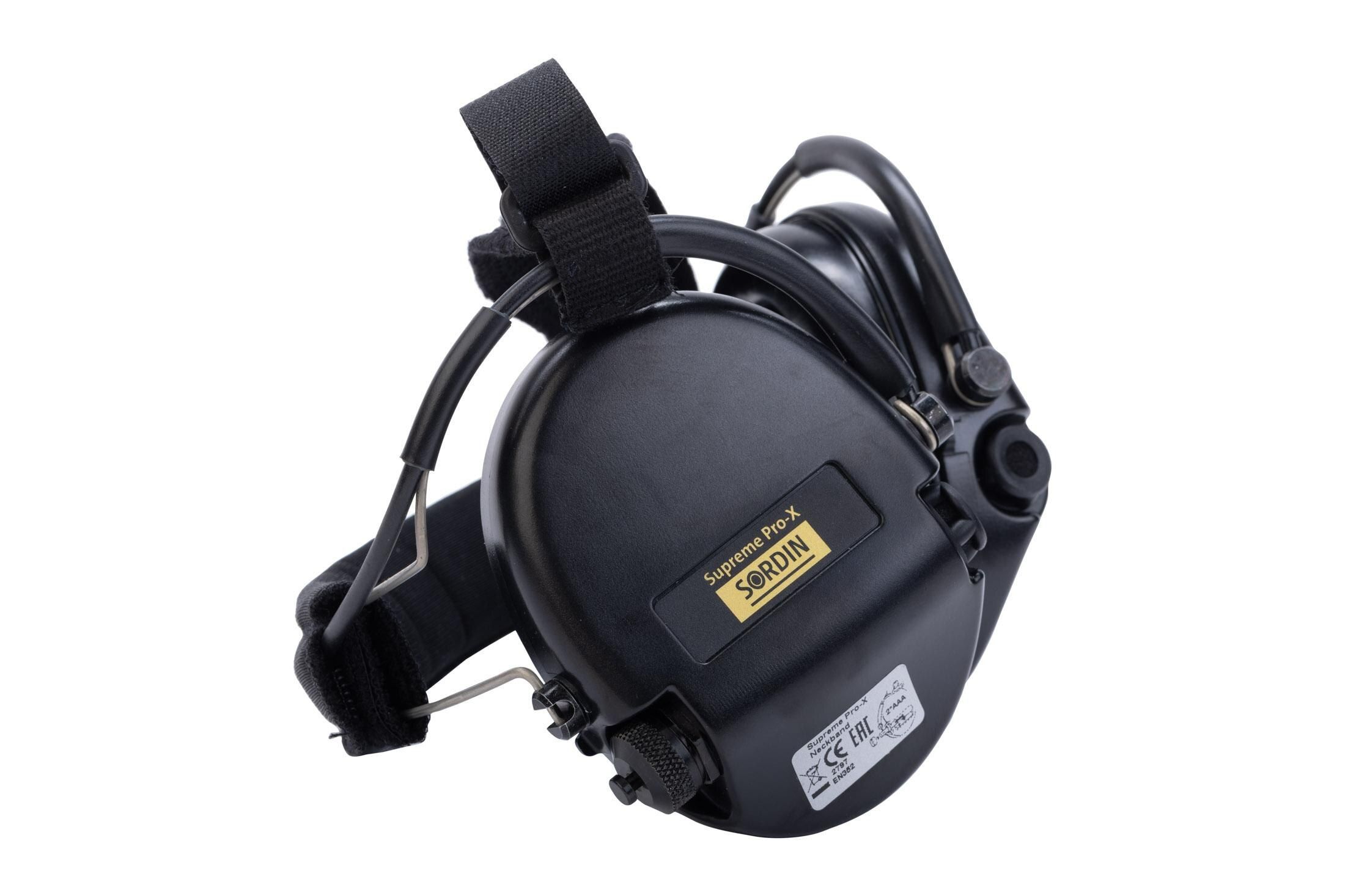 Sordin Supreme Pro-X Hearing Protection - Neckband - Black PVC
